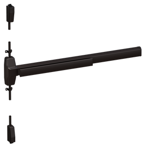 Von Duprin 7827 Wide Stile Surface Vertical Rod Exit Device, Lever Classroom, Fire Rated, 48 Inch (4 Foot), Dark Bronze Anodized, RHR - Right Hand Reverse