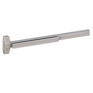 Von Duprin 7847 Wide Stile Concealed Vertical Rod Exit Device, Lever Night Latch, 48 Inch (4 Foot), Satin Stainless Steel, LHR - Left Hand Reverse