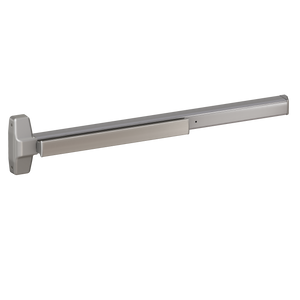 Von Duprin 7847 Wide Stile Concealed Vertical Rod Exit Device, Lever Blank Escutcheon, 48 Inch (4 Foot), Satin Aluminum, RHR - Right Hand Reverse