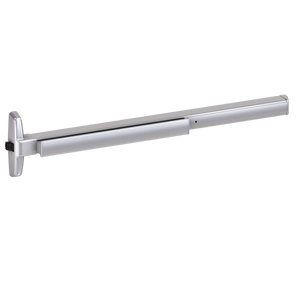 Von Duprin 75 Narrow Stile Rim Exit Device, Lever Blank Escutcheon, 48 Inch (4 Foot), Satin Chrome, RHR - Right Hand Reverse