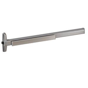 Von Duprin 75 Narrow Stile Rim Exit Device, Lever Blank Escutcheon, Fire Rated, 48 Inch (4 Foot), Satin Aluminum, RHR - Right Hand Reverse