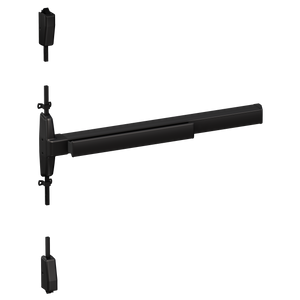 Von Duprin 7527 Narrow Stile Surface Vertical Rod Exit Device, Exit Only, Fire Rated, 36 Inch (3 Foot), Matte Black, Non-Handed