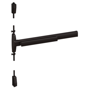 Von Duprin 7527 Narrow Stile Surface Vertical Rod Exit Device, Lever Night Latch, 36 Inch (3 Foot), Dark Bronze Anodized, RHR - Right Hand Reverse