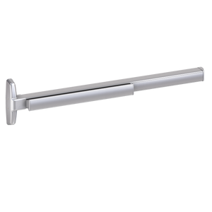 Von Duprin 7547 Narrow Stile Concealed Vertical Rod Exit Device, Lever Night Latch, Fire Rated, 48 Inch (4 Foot), Satin Chrome, RHR - Right Hand Reverse