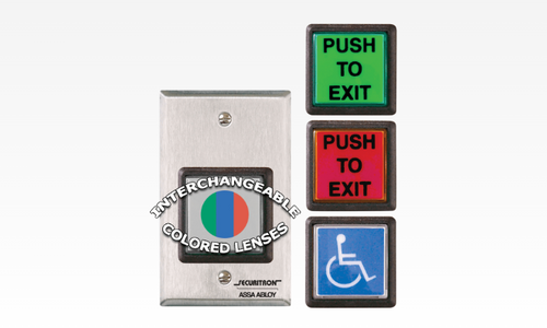 EXIT BUTTON - MULT FACE PLATES