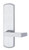 Von Duprin 996L-BE-05-M | Lever Blank Escutcheon 05 | Mortise | Aluminum (689) | Right Hand Reverse