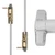 Von Duprin 9947 Concealed Vertical Rod | Less Bottom Rod | L-NL-06 | 36" (3 ft) | Flat Black (US19) | Right Hand Reverse