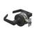 Schlage ALX53 Entrance Lock | Conventional Cylinder | Saturn Lever | Matte Black (622) | Grade 2