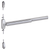Von Duprin 7827 Wide Stile Surface Vertical Rod Exit Device, Lever Blank Escutcheon, 48 Inch (4 Foot), Satin Chrome, LHR - Left Hand Reverse