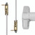 Von Duprin 9847 Concealed Vertical Rod | Night Latch Pull Trim | Panic | 48" (4 ft) | Satin Aluminum (US28)