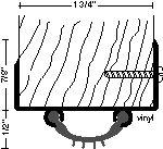 NGP 36EV Vinyl Fin Seal | 36" (3 ft) | Mill Aluminum
