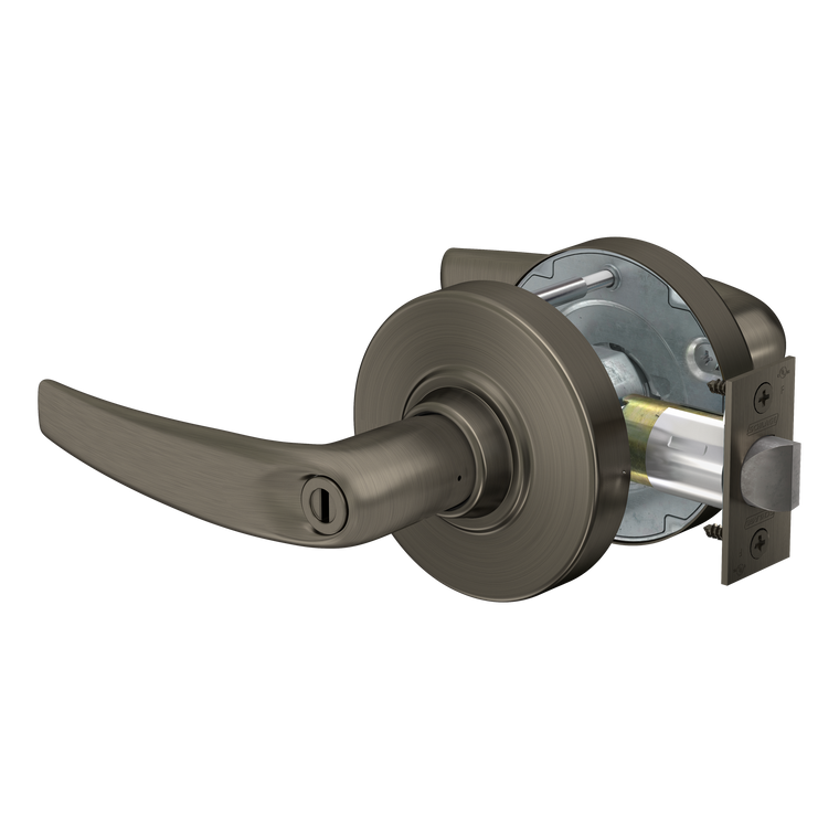 Schlage ALX40 Privacy Lock | Coin Turn | Athens Lever | Oil Rubbed Bronze (613) | Grade 2