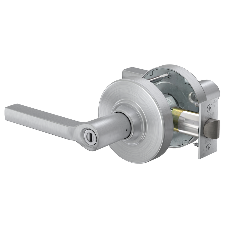 Schlage ALX40 Privacy Lock | Coin Turn | Latitude Lever | Satin Chrome (626) | Grade 2