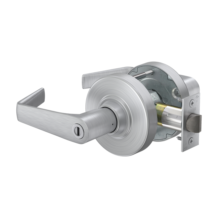 Schlage ALX40 Privacy Lock | Coin Turn | Saturn Lever | Satin Chrome (626) | Grade 2