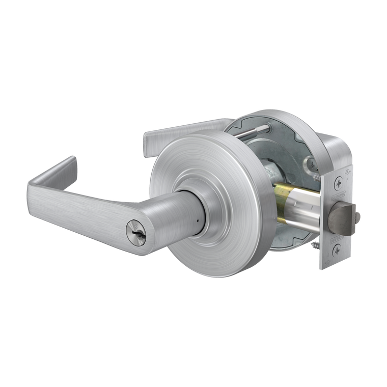 Schlage ALX50 Entrance Lock | Conventional Cylinder | Saturn Lever | Satin Chrome (626) | Grade 2