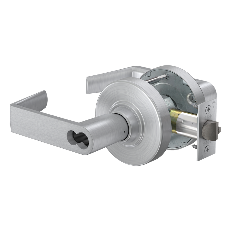 Schlage ALX70 Classroom Lock | FSIC Cylinder | Rhodes Lever | Satin Chrome (626) | Grade 2