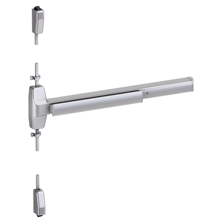 Von Duprin 7827 Wide Stile Surface Vertical Rod Exit Device, Lever Classroom, 36 Inch (3 Foot), Satin Chrome, RHR - Right Hand Reverse