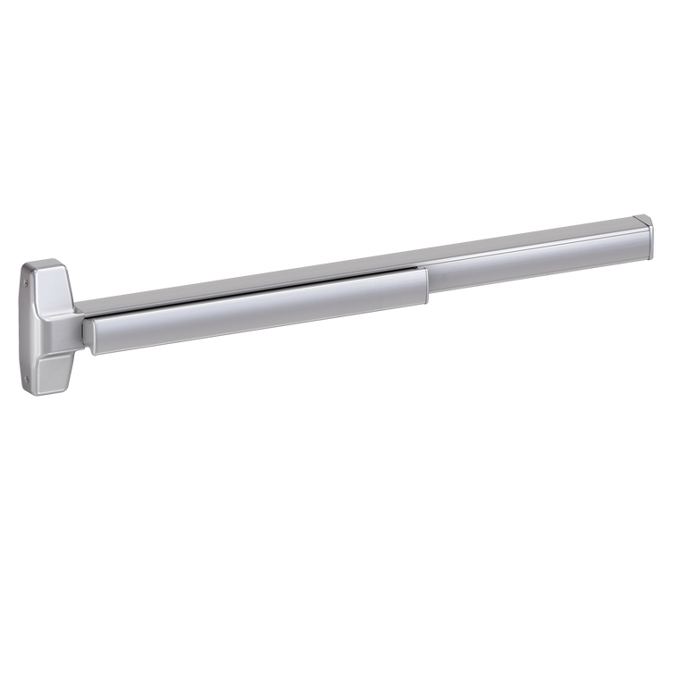 Von Duprin 7847 Wide Stile Concealed Vertical Rod Exit Device, Lever Night Latch, Fire Rated, 48 Inch (4 Foot), Satin Chrome, LHR - Left Hand Reverse