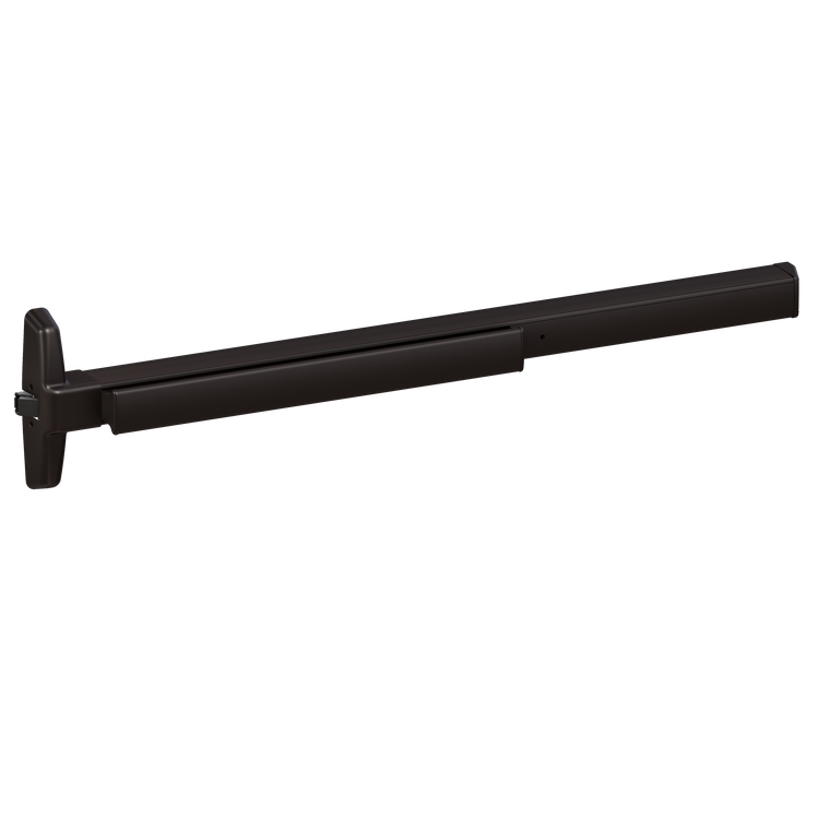 Von Duprin 75 Narrow Stile Rim Exit Device, Lever Classroom, 48 Inch (4 Foot), Dark Bronze Anodized, LHR - Left Hand Reverse