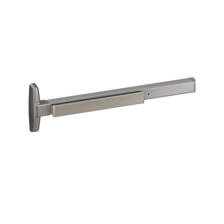 Von Duprin 7547 Narrow Stile Concealed Vertical Rod Exit Device, Lever Blank Escutcheon, 36 Inch (3 Foot), Satin Aluminum, LHR - Left Hand Reverse