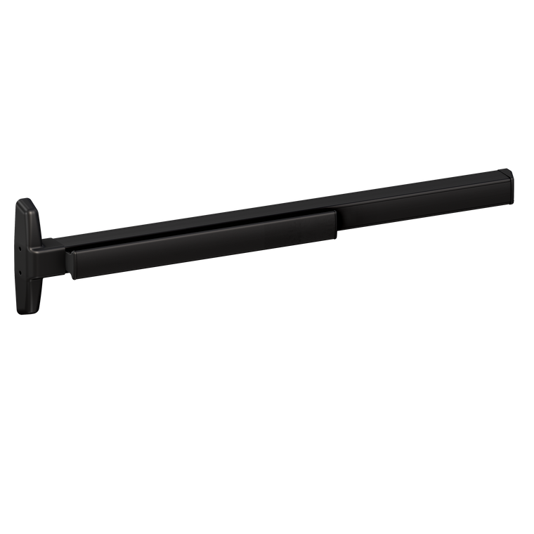 Von Duprin 7547 Narrow Stile Concealed Vertical Rod Exit Device, Lever Classroom, Fire Rated, 48 Inch (4 Foot), Matte Black, LHR - Left Hand Reverse