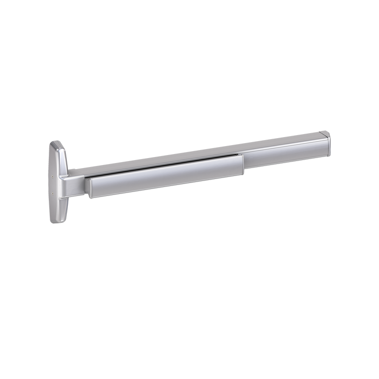 Von Duprin 7547 Narrow Stile Concealed Vertical Rod Exit Device, Lever Blank Escutcheon, Fire Rated, 36 Inch (3 Foot), Satin Chrome, RHR - Right Hand Reverse