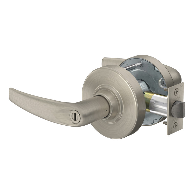 Schlage ND40 Bath Bedroom Privacy Lock | Athens Lever | Satin Nickel (619) | Grade 1