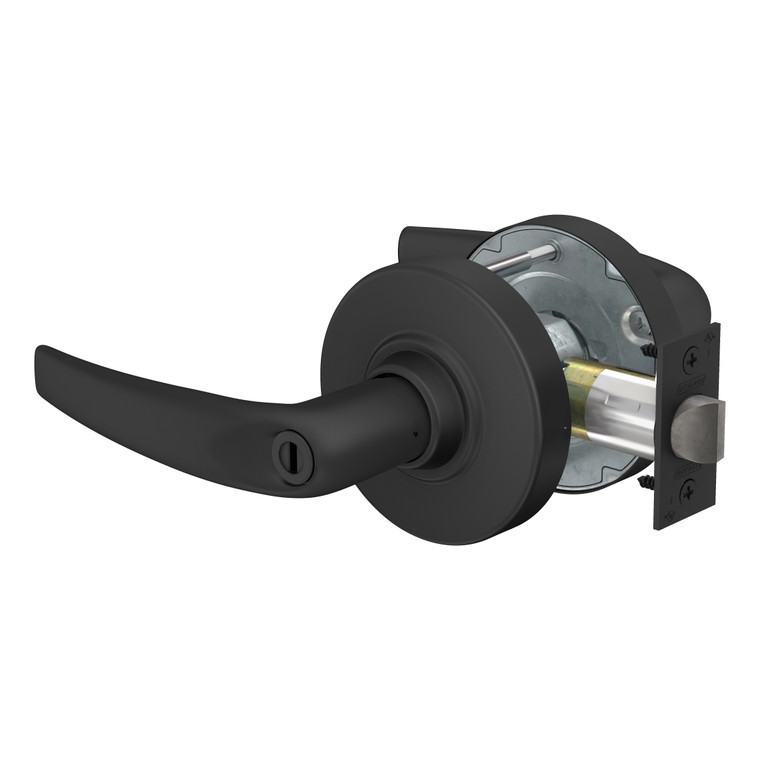 Schlage ND50 Entrance Office Lock | Athens Lever | Matte Black (622) | Grade 1