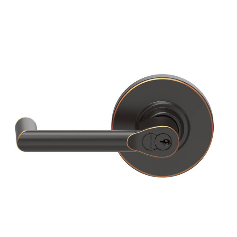 Schlage ND50 Entrance Office Lock | Boardwalk Lever | Oil Rubbed Bronze (613) | Grade 1