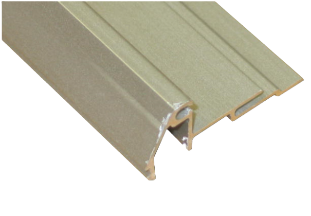 BEVELED GLASS STOP GUTTER, 4FT