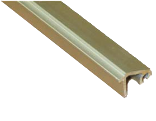 BEVELED GLASS STOP W/ VINYL4FT