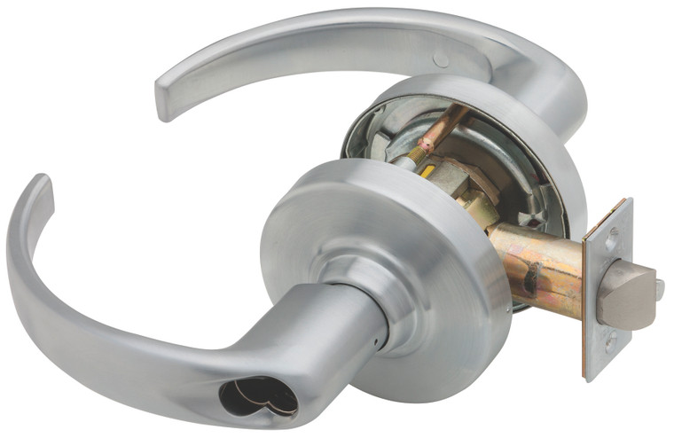 Schlage ND80 Storeroom Lock | Sparta Lever | Satin Nickel (619) | Grade 1