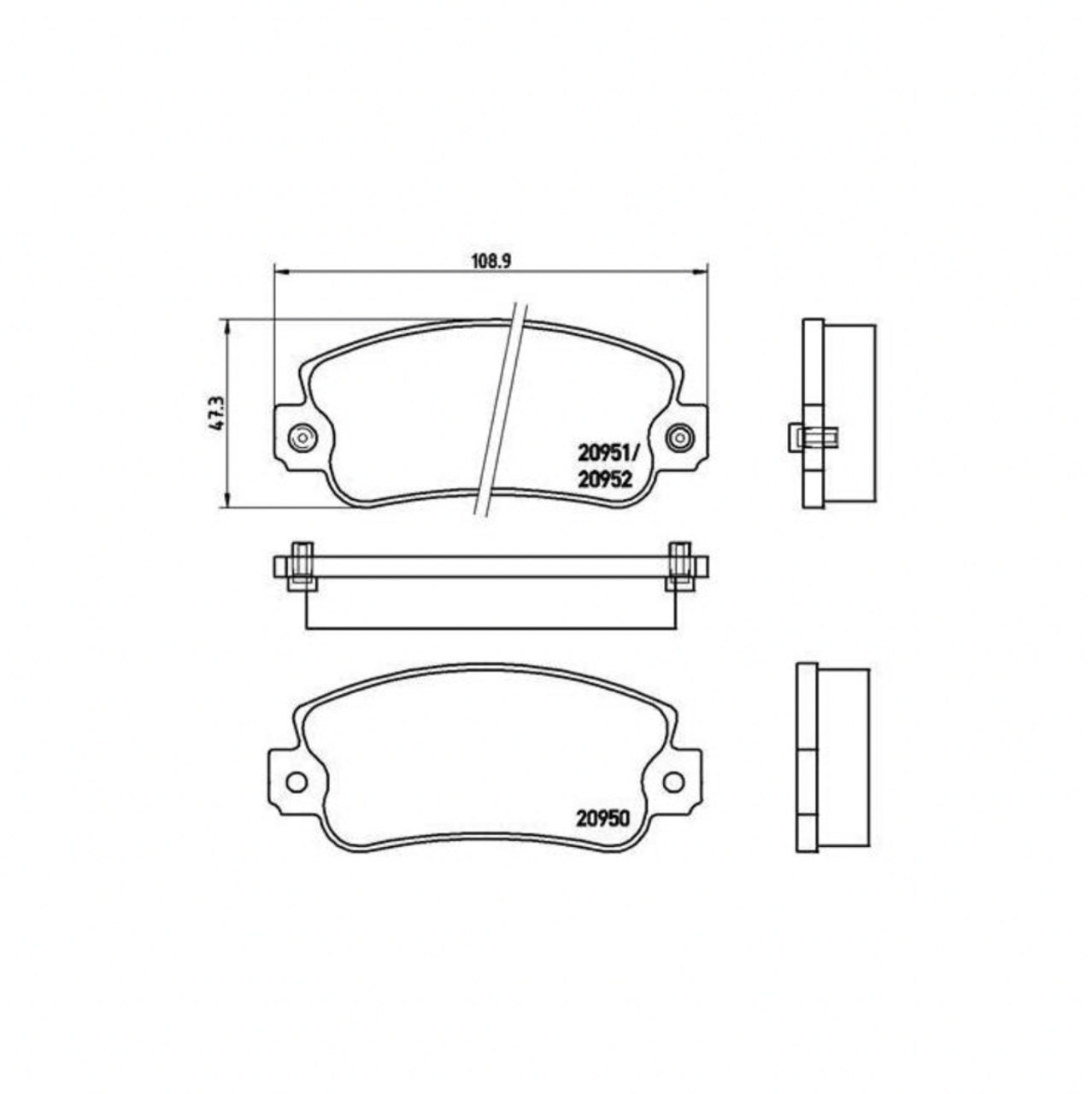P 23 013 - Brake Pad Set, disc brake