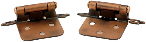 Pair Variable Overlay Self Closing Copper Hinges L-H0103AC-SR-O