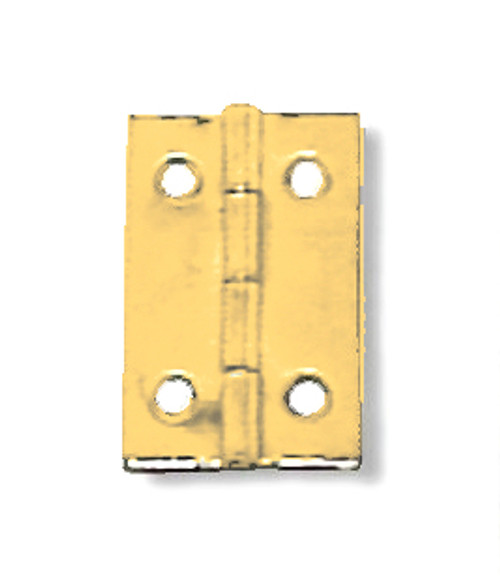 Butt Hinge - Light Duty - Brass Plated - 1-1/16" x 11/16"