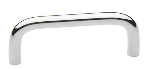 Baldwin  Bright Chrome Wire handle - Solid Brass - 3"