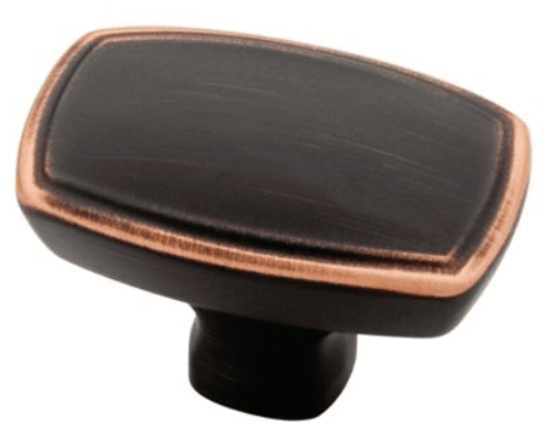 Ashtyn Knob 1-1/2" X 1" Bronze With Copper Highlights - P22438-VBC-CP