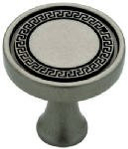 Antique Iron Greek Key Knob - 32mm