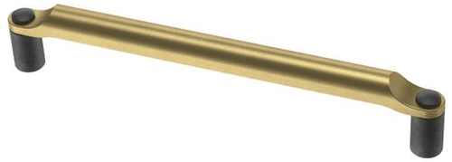 6-5/16" Riveted Pull Brushed Brass with Soft Iron