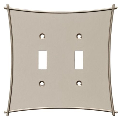 Bellaire Double Switch Plate - Vintage Nickel (144063)