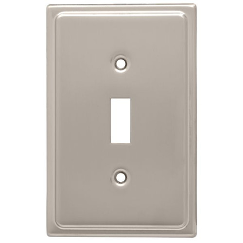 Country Fair Single Switch Plate - Satin Nickel (126364)