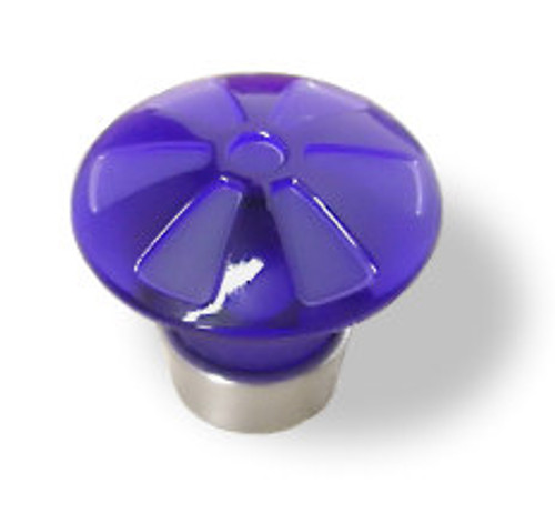 Liberty Hardware Water Colours Collection - Sapphire & Satin Nickel Knob L-P30123-SSN-C