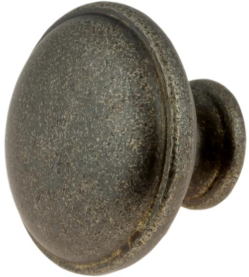 1-1/4" Round Heavy Knob - Iron Pewter 124002