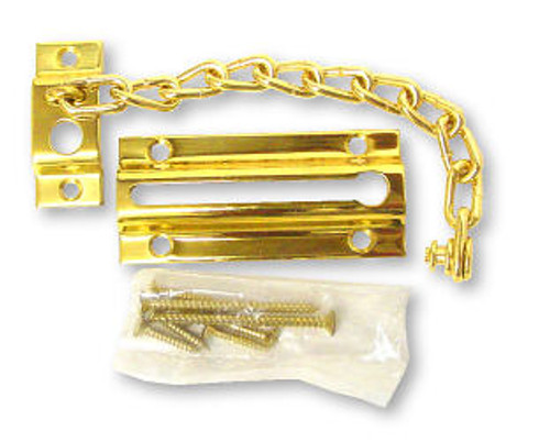 Door Chain Guard, Solid Brass LQ-B31625D-PL-C