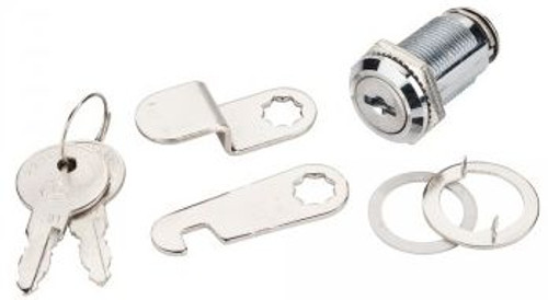 1 1/8" Chrome Cam Lock - Two Keys HR-68639