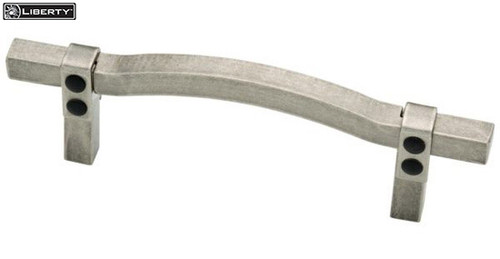 Iron Craft Collection Curved Pewter handle - 3-1/2" - 65173PI