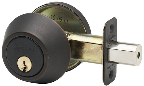 Deadbolt - Tuscan Bronze - Single Cylinder - E Series - DB2410