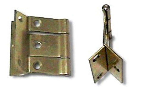 Hexagon Cabinet Door Hinge Brass Plated Single HAM-H539-BP