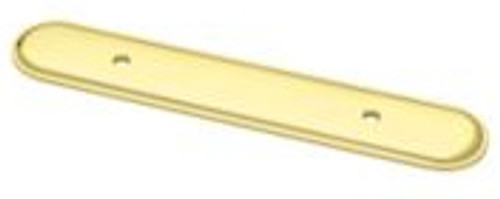 handle Backplate Bright Brass Plated Oval - 3" (P30047)