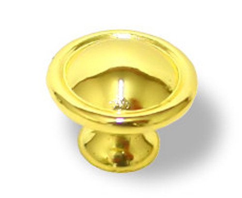 Ringed Knob 1-1/8"  Polished Brass AM-1012PB